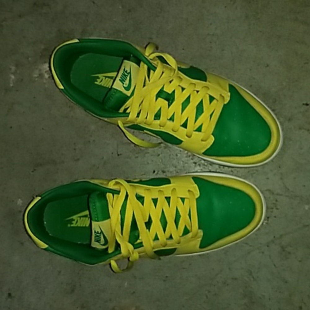 Nike dunk lows and Nike air waffle flats